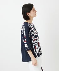 PHKGE42360 GEORGES RECH(小さいサイズ)(メゾン ドゥ サンク) トリコロールドルマンスリーブカットソー レッド系