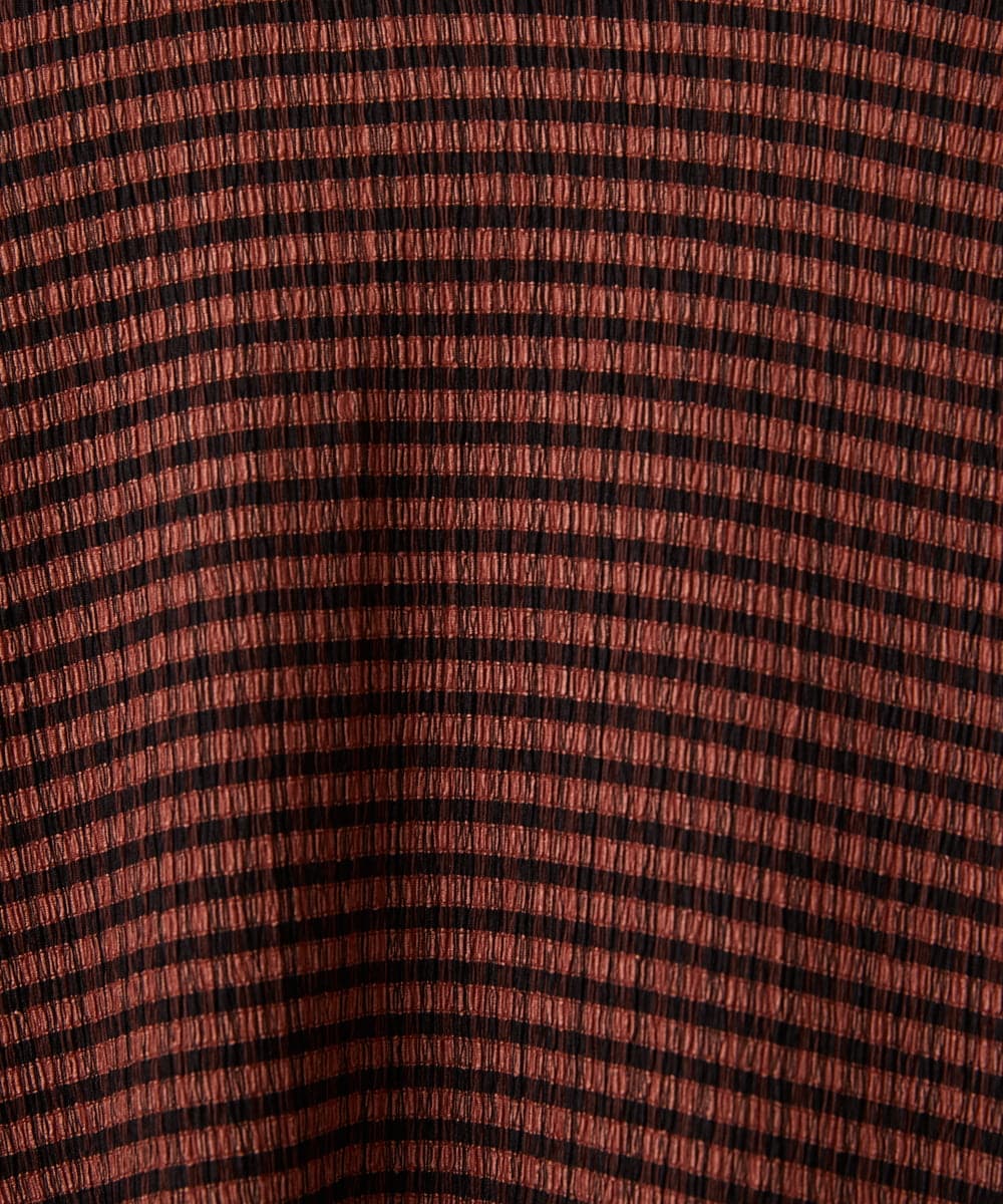 PHKGF28170 GEORGES RECH(小さいサイズ)(メゾン ドゥ サンク) ギンガムチェックジャージーカットソー ブラック