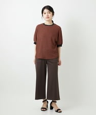 PHKGF28170 GEORGES RECH(小さいサイズ)(メゾン ドゥ サンク) ギンガムチェックジャージーカットソー ブラック