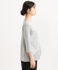 PHKGF40190 GEORGES RECH(小さいサイズ)(メゾン ドゥ サンク) レースプリントジャージーカットソー グレー