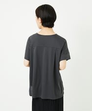 PHKJB30180 GEORGES RECH(小さいサイズ)(メゾン ドゥ サンク) [接触冷感]スーパークールチュールボーダーカットソー ホワイト
