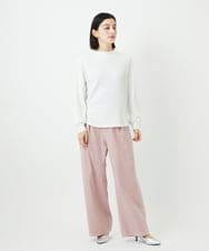 PHLEE25250 GEORGES RECH(小さいサイズ)(メゾン ドゥ サンク)  [日本製]ドロストタックワイドパンツ グレー