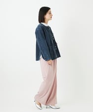 PHLEE25250 GEORGES RECH(小さいサイズ)(メゾン ドゥ サンク)  [日本製]ドロストタックワイドパンツ グレー