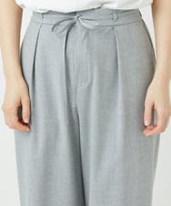 PHLEE25250 GEORGES RECH(小さいサイズ)(メゾン ドゥ サンク)  [日本製]ドロストタックワイドパンツ グレー