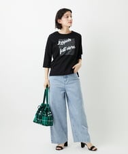PHLGD03330 GEORGES RECH(小さいサイズ)(メゾン ドゥ サンク) イージーワイドデニムパンツ ライトブルー