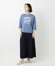 PHLGD09250 GEORGES RECH(小さいサイズ)(メゾン ドゥ サンク) ナチュラルブロードガウチョパンツ ライトグレー