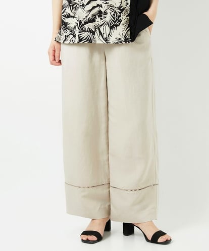 PHLGD31290   [セットアップ対応]フレンチリネンハシゴレースワイドパンツ