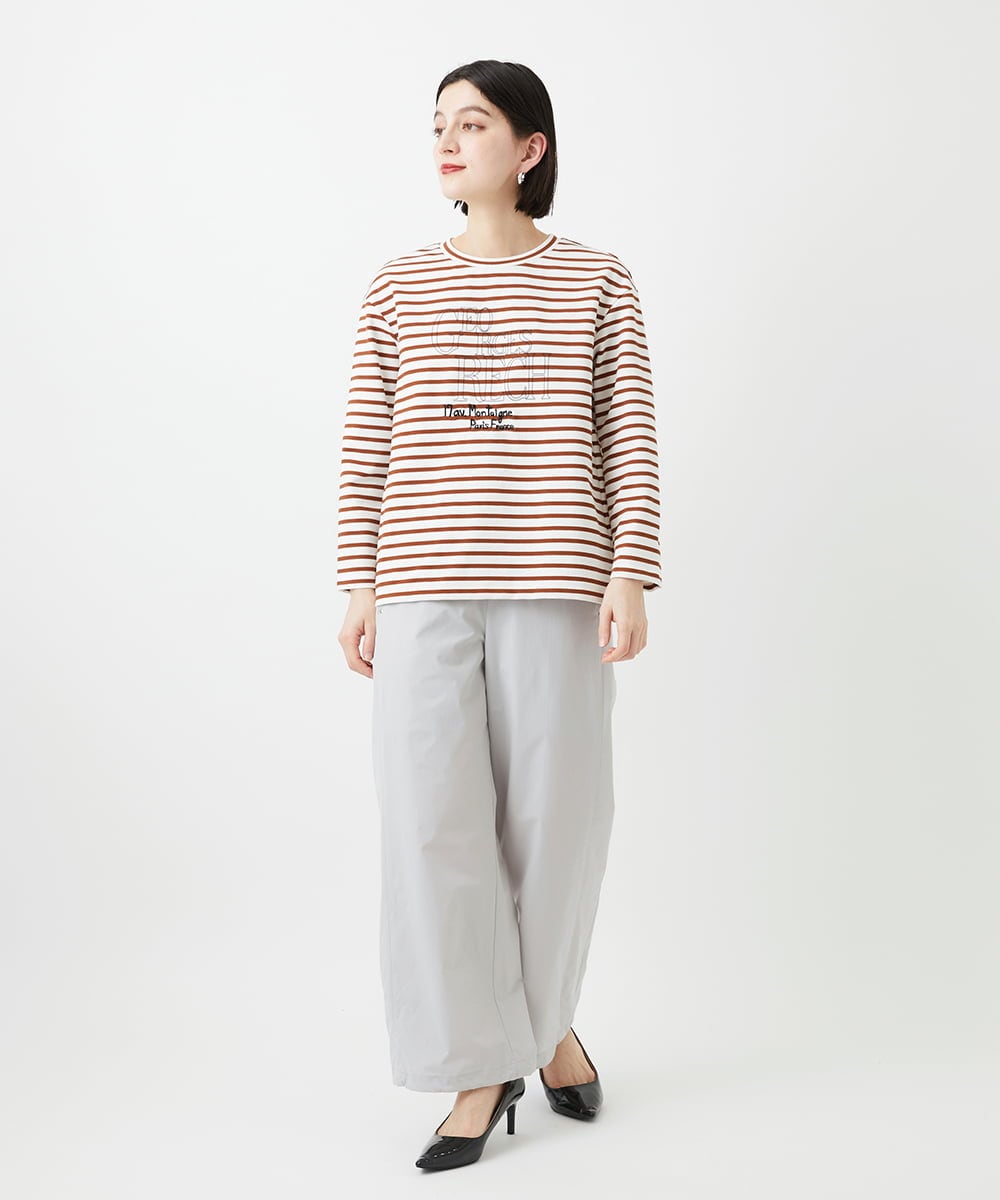 PHLGE40330 GEORGES RECH(小さいサイズ)(メゾン ドゥ サンク)  [セットアップ対応]4WAYタフタトラックパンツ ライトグレー