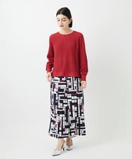PHLGE42390 GEORGES RECH(小さいサイズ)(メゾン ドゥ サンク) トリコロールガウチョパンツ レッド