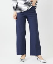 PHLGE52250 GEORGES RECH(小さいサイズ)(メゾン ドゥ サンク) シェルタリングドライオックスワイドパンツ ネイビー