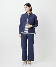 PHLGE52250 GEORGES RECH(小さいサイズ)(メゾン ドゥ サンク) シェルタリングドライオックスワイドパンツ ライトグレー