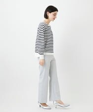 PHLGE52250 GEORGES RECH(小さいサイズ)(メゾン ドゥ サンク) シェルタリングドライオックスワイドパンツ ライトグレー