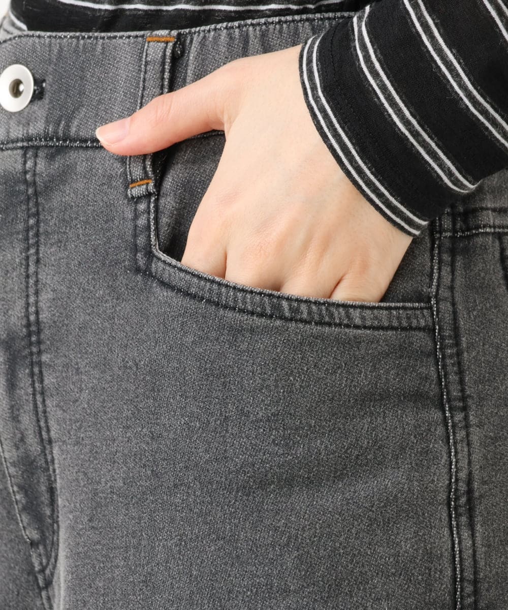 PHLJE23290 GEORGES RECH(小さいサイズ)(メゾン ドゥ サンク) 裏起毛イージーデニムパンツ グレー