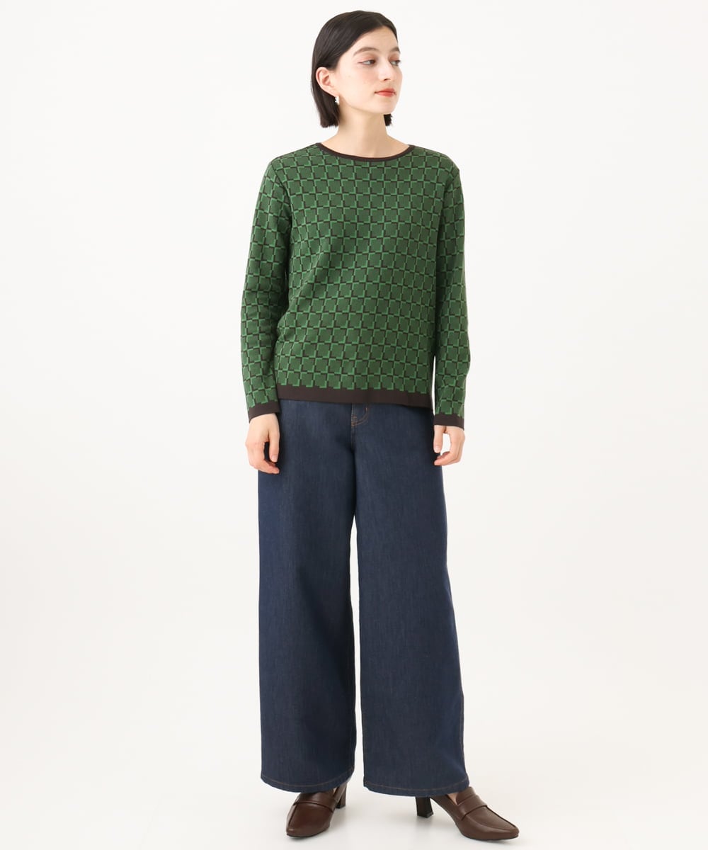 PHLJE23290 GEORGES RECH(小さいサイズ)(メゾン ドゥ サンク) 裏起毛イージーデニムパンツ グレー