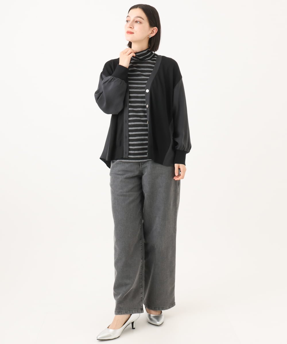 PHLJE23290 GEORGES RECH(小さいサイズ)(メゾン ドゥ サンク) 裏起毛イージーデニムパンツ グレー