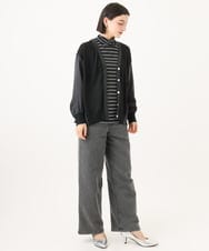 PHLJE23290 GEORGES RECH(小さいサイズ)(メゾン ドゥ サンク) 裏起毛イージーデニムパンツ グレー