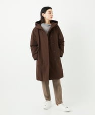 PHQAE59190 GEORGES RECH(小さいサイズ)(メゾン ドゥ サンク)  [日本製]カットジョーゼットストレッチテーパードパンツ モカベージュ
