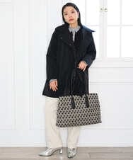 PHQAH18220 GEORGES RECH(小さいサイズ)(メゾン ドゥ サンク)  [日本製]裏起毛ストレッチイージーパンツ アイボリー