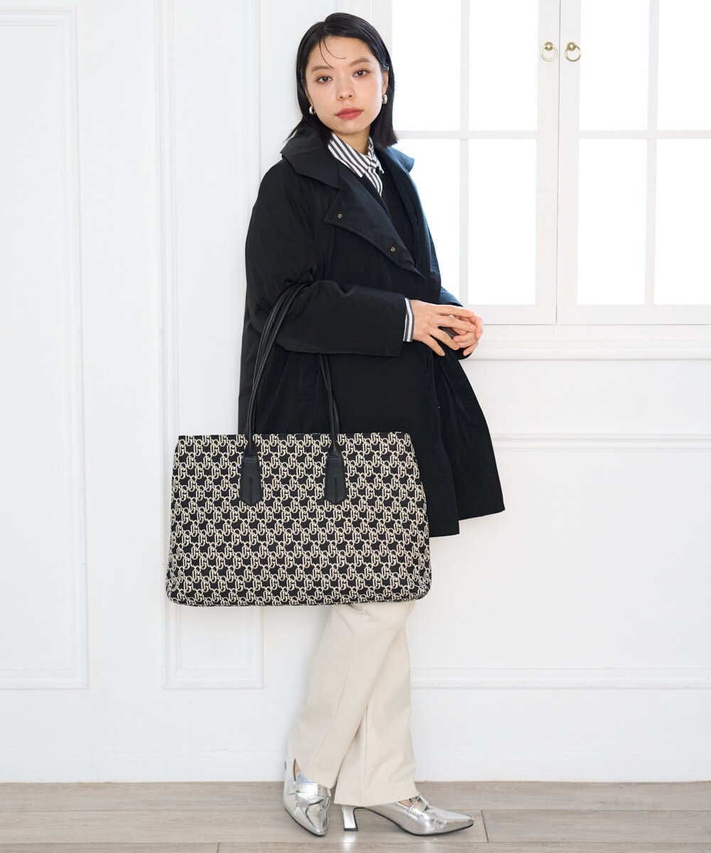 PHQAH18220 GEORGES RECH(小さいサイズ)(メゾン ドゥ サンク)  [日本製]裏起毛ストレッチイージーパンツ アイボリー