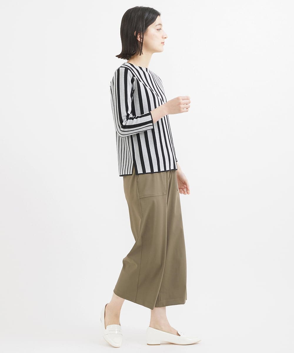 PHQGX85190 GEORGES RECH(小さいサイズ)(メゾン ドゥ サンク) [新色追加・定番人気][多機能素材]ジャージーガウチョパンツ ライトグレー