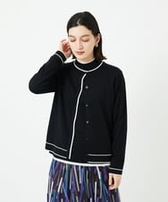 PHSAD11260 GEORGES RECH(小さいサイズ)(メゾン ドゥ サンク) [アンサンブル対応]ウォッシャブルウールカーディガン イエロー