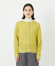 PHSAD11260 GEORGES RECH(小さいサイズ)(メゾン ドゥ サンク) [アンサンブル対応]ウォッシャブルウールカーディガン イエロー