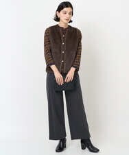PHSAE55290 GEORGES RECH(小さいサイズ)(メゾン ドゥ サンク) フェイクファーニットベスト ベージュ