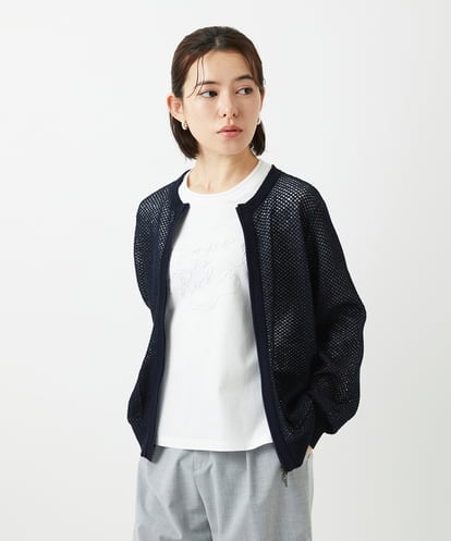 PHSEE28290 GEORGES RECH(小さいサイズ) ブークレメッシュニットブルゾン