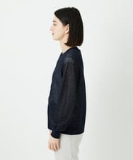 PHSEE28290 GEORGES RECH(小さいサイズ)(メゾン ドゥ サンク) ブークレメッシュニットブルゾン ネイビー