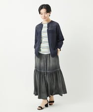 PHSGA05330 GEORGES RECH(小さいサイズ)(メゾン ドゥ サンク) ソフトローン透かし編カーディガン ホワイト