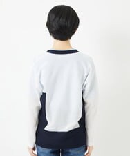 PHSGA21230 GEORGES RECH(小さいサイズ)(メゾン ドゥ サンク) ドルマンスリーブシアーニットカーディガン ホワイト