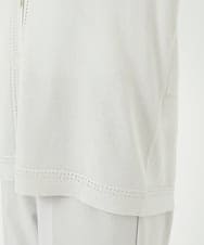 PHSJB28250 GEORGES RECH(小さいサイズ)(メゾン ドゥ サンク) アイレットシアーニットカーディガン ライトグレー