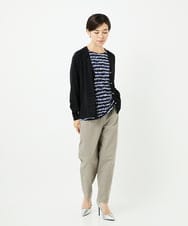 PHSJB28250 GEORGES RECH(小さいサイズ)(メゾン ドゥ サンク) アイレットシアーニットカーディガン ライトグレー