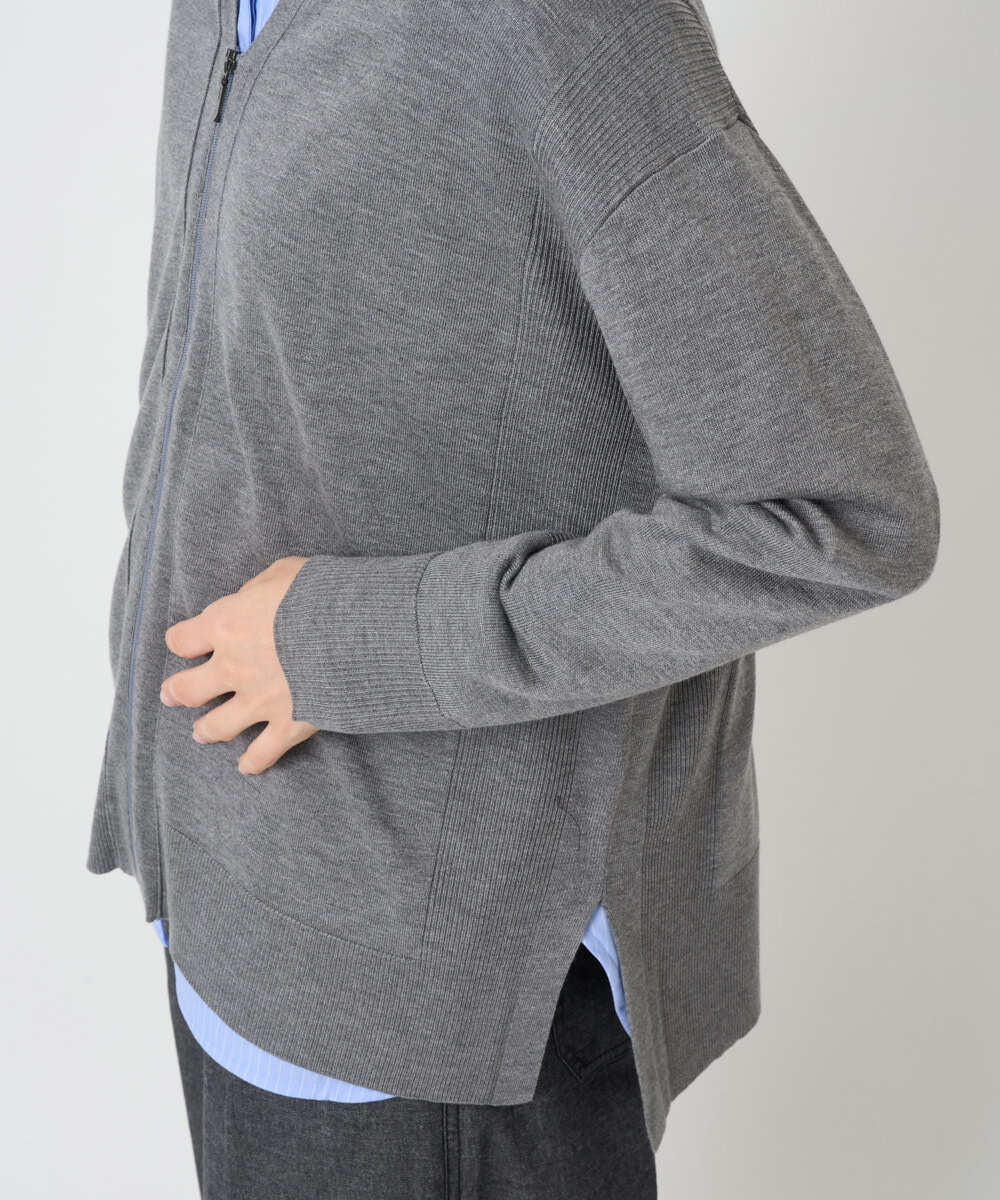 PHSJB51290 GEORGES RECH(小さいサイズ)(メゾン ドゥ サンク) リラックスカーディガン グレー