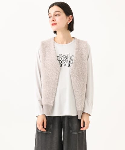 PHSJE26290 GEORGES RECH(小さいサイズ) シャギーモールニットベスト