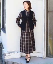 PHSJE26290 GEORGES RECH(小さいサイズ)(メゾン ドゥ サンク) シャギーモールニットベスト ベージュ