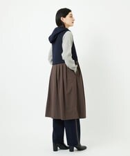 PHTAD02390 GEORGES RECH(小さいサイズ)(メゾン ドゥ サンク) ダンボールタフタドッキングロングジレ ネイビー