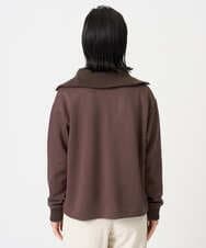 PHTAG11340 GEORGES RECH(小さいサイズ)(メゾン ドゥ サンク) ストレッチダンボールジップアップブルゾン ブラウン