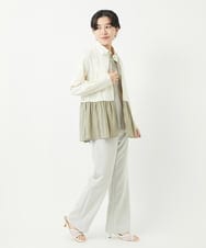 PHTGA24330 GEORGES RECH(小さいサイズ)(メゾン ドゥ サンク) ペプラムポンチ羽織 アイボリー