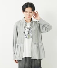 PHTGA24330 GEORGES RECH(小さいサイズ)(メゾン ドゥ サンク) ペプラムポンチ羽織 アイボリー