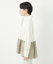 PHTGA24330 GEORGES RECH(小さいサイズ)(メゾン ドゥ サンク) ペプラムポンチ羽織 アイボリー