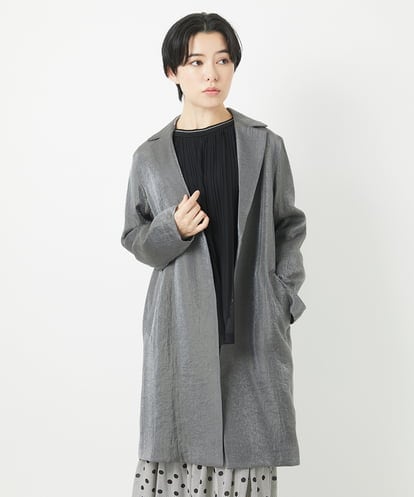 PHUEB10490 GEORGES RECH(小さいサイズ) メタリックツイルロングコート