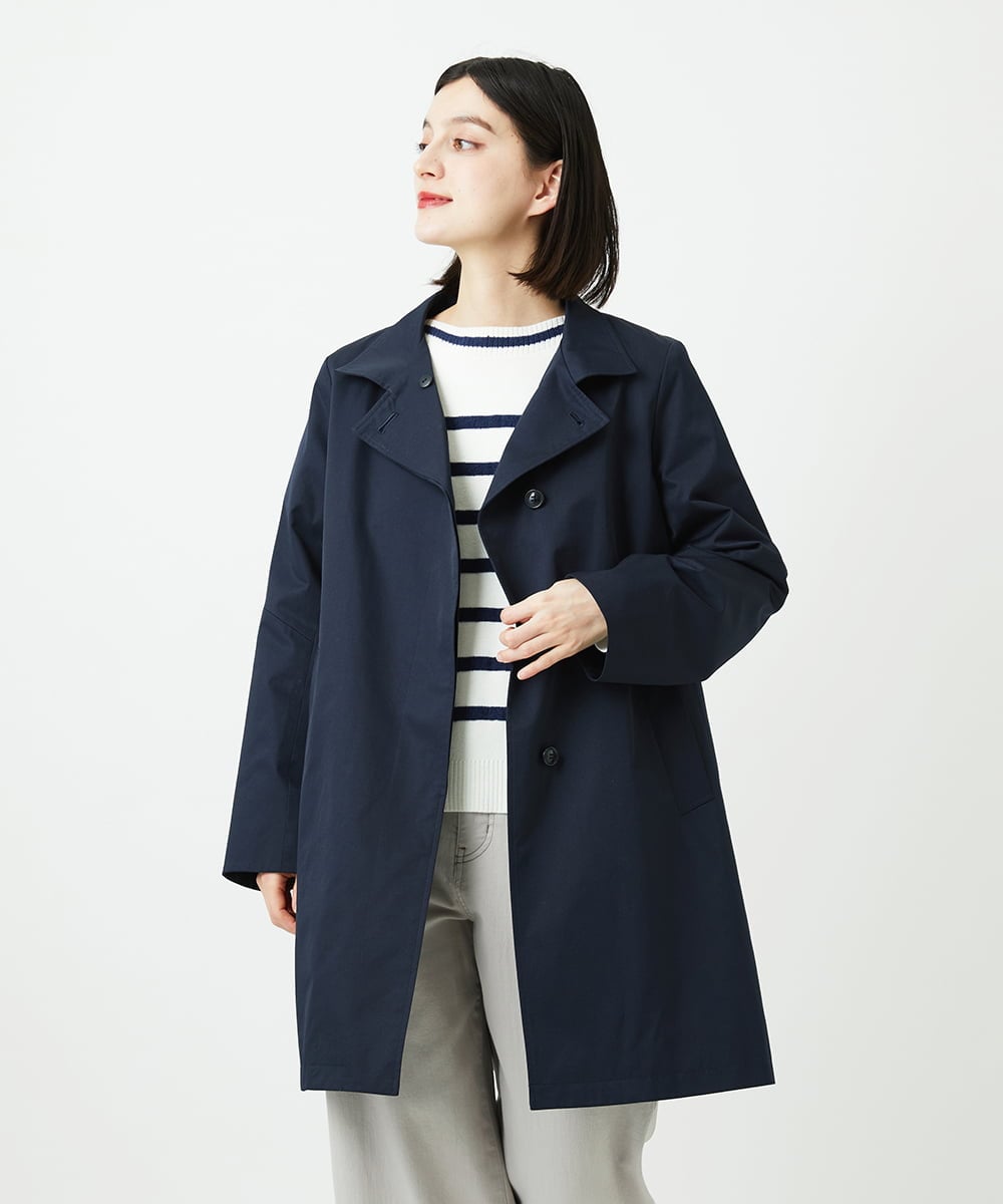 PHUEE07490 GEORGES RECH(小さいサイズ)(メゾン ドゥ サンク) テントライン2WAYカラーコート ネイビー