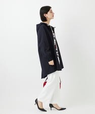 PHUGE40490 GEORGES RECH(小さいサイズ)(メゾン ドゥ サンク) 4WAYタフタフーデッドコート ライトグレー
