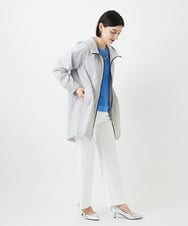PHUGE40490 GEORGES RECH(小さいサイズ)(メゾン ドゥ サンク) 4WAYタフタフーデッドコート ライトグレー