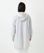 PHUGE40490 GEORGES RECH(小さいサイズ)(メゾン ドゥ サンク) 4WAYタフタフーデッドコート ライトグレー