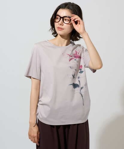 PJKHD05210  【大きいサイズ/2WAY】アートプリントTシャツ