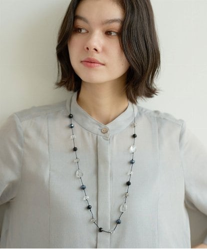 PL2JE03100 CHRISTIAN AUJARD モノトーンビジューネックレス