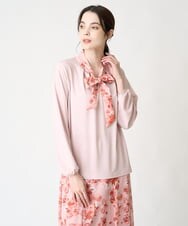 PRKEV30330 CHRISTIAN AUJARD(クリスチャン・オジャール) プリントボウタイカットソー ピンク系