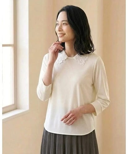 PRKGX10290  [衿着脱可能]プルオーバーカットソー